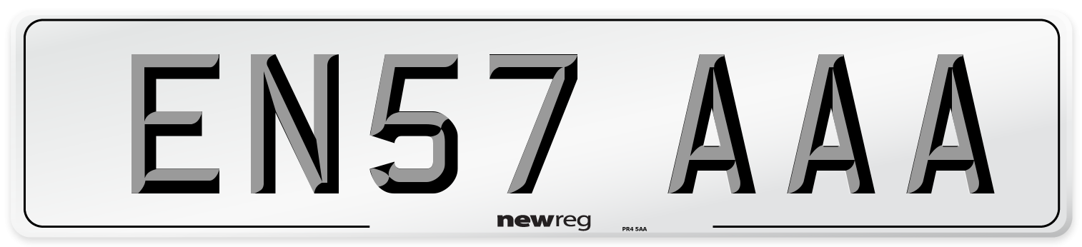 EN57 AAA Number Plate from New Reg